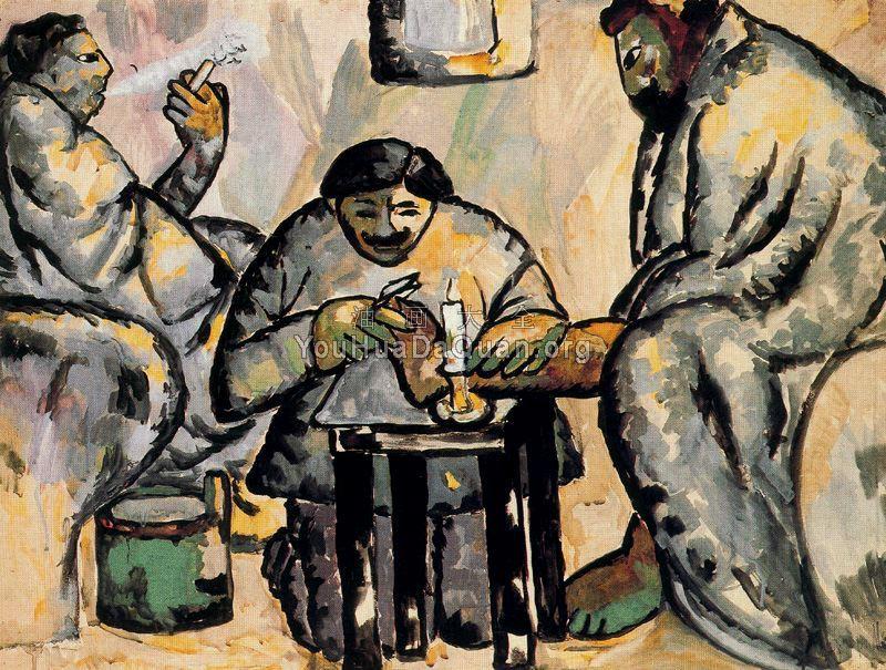 Pedicurist in the Baths - 卡兹米尔·马列维奇